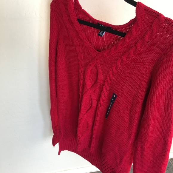 chaps cable knit sweater